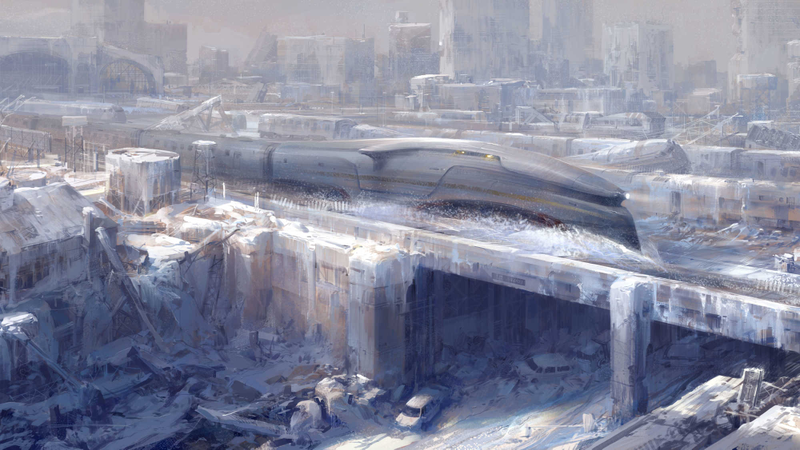 La película Snowpiercer nos plantea una distopía en la que la geoingeniería sale horriblemente mal.